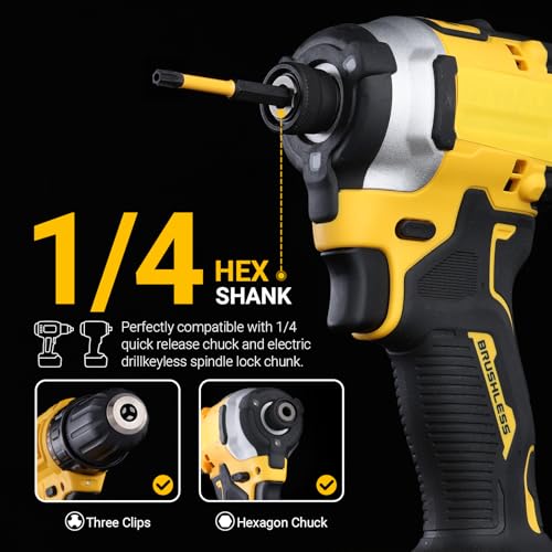 Image of TGFTGF Impact Torx Bit Set 13PCS (TT7-TT40), 3 inch S2 Steel Security Torx, Tamper Proof Torque Star Bit Set with Magnetic CNC Machined Tips, Impact Screwdriver Bits with Storage Case