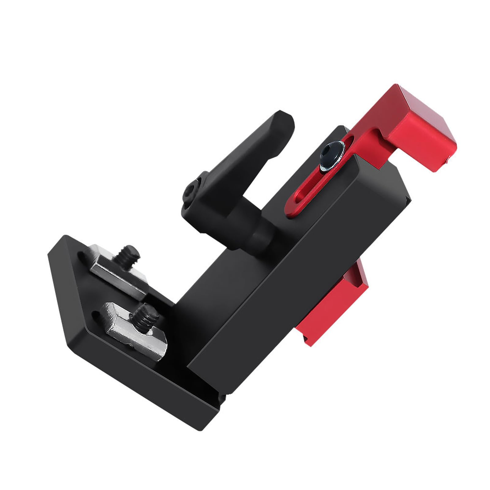 Precisely Aluminum Limit Stop Guide Rails Stop for Woodworking Tables with Lightweight Durability Construction Aluminum Worktable Clamp