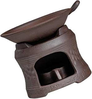 Hemoton 1 Set Tea Stove Ceramic Tea Light Candle Holder Set,Teapot Warmer for Heating Coffee Milk Warmer,Ceramics Insulation teapot Stand,Aromatherapy Oil Burner Essential Oil Burner Holder