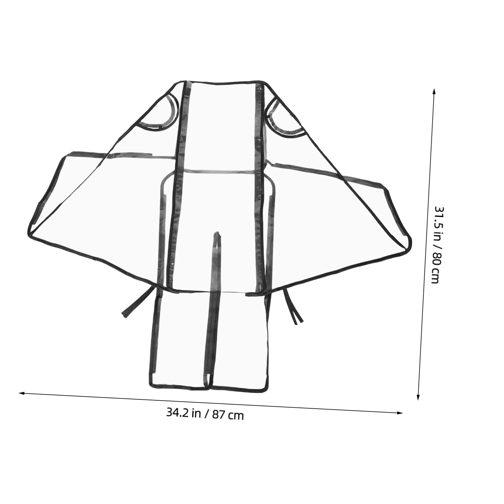 KOMBIUDA Stroller Rain Cover for Windproof Pushchair Universal Protective Cover for Stroller