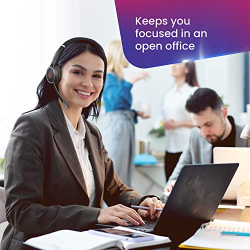 Jabra Evolve 75 Bluetooth Headset Bundle, Wall Charger, Usb Dongle 7599-832-109-B, Pc, Mac, Compatible For Dragon, Softphones, Mobile, Tablet, Microsoft Certified, Skype, Cisco, Avaya #TOP3