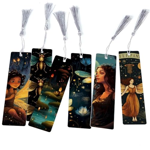 Marque-pages luciole avec pompon (lot de 6) pour sublimer vos moments de lecture