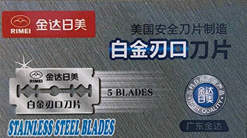 100 Rimei Stainless Double Edge Razor Blades