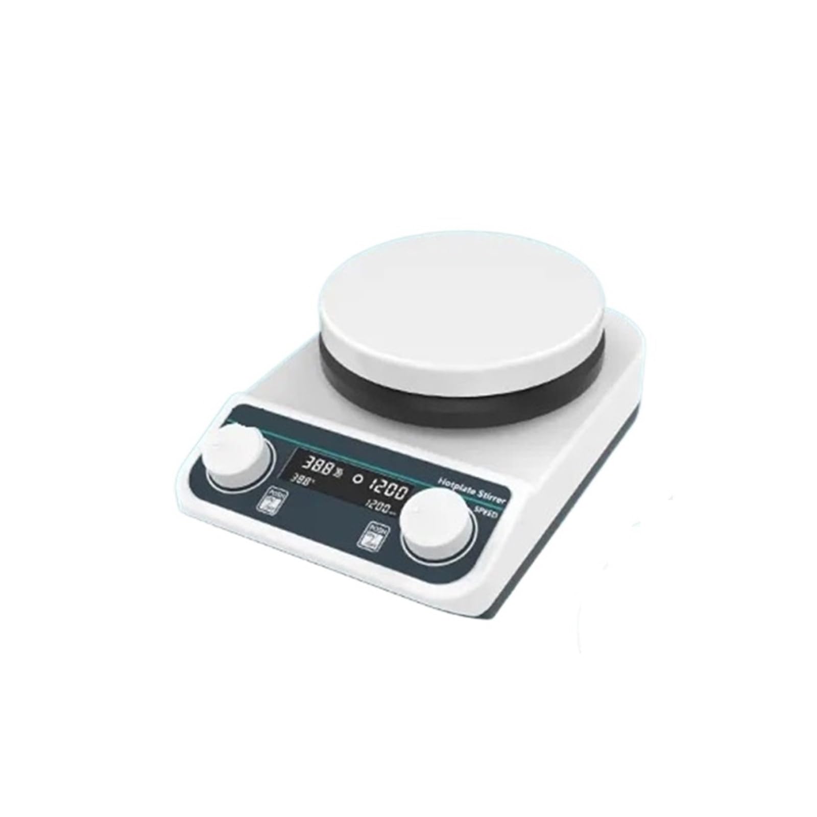 Agitador magnético de Placa calefactora con Pantalla Digital, agitador magnético con calefacción, termostático de Laboratorio(HS5C(2L LCD))