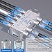 Keliiyo 8 Way Coaxial Cable Splitter 5-2500MHz,Work with Satellite TV CATV Antenna System and MoCA Configurations (Sliver-8 Way)