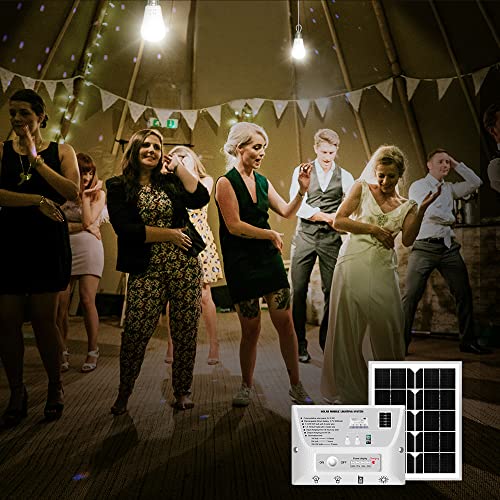 Gvshine Outdoor Pendant Lights, Outdoor Portable Mobile Lighting Kit,5.5W Solar Panel With 2 Bulbs Indoor Emergency Outdoor Solar Lighting System For Camping,Shed,Fence,Patio(Hk1002) #TOP4