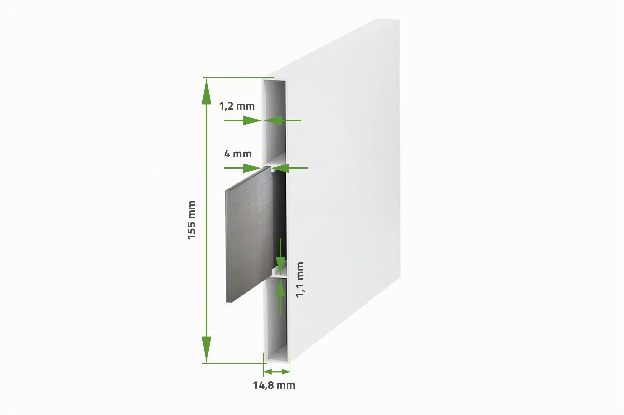CASANOOV Portail Battant Aluminium VOGEL 3m H140cm Blanc - Jardin Ajouré Double Vantaux Aluminium - Résistant Vent Anticorrosion - Portail Extérieur Élégant Kit Complet