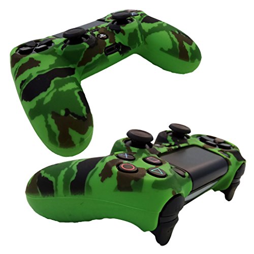 Hikfly Silicone Gel Controller Cover Skin Protector Compatible For Sony Playstation 4 Ps4/Ps4 Slim/Ps4 Pro Controller (2 X Cover With 8 X Fps Pro Thumb Grip Caps)(Green,Pink) #TOP5
