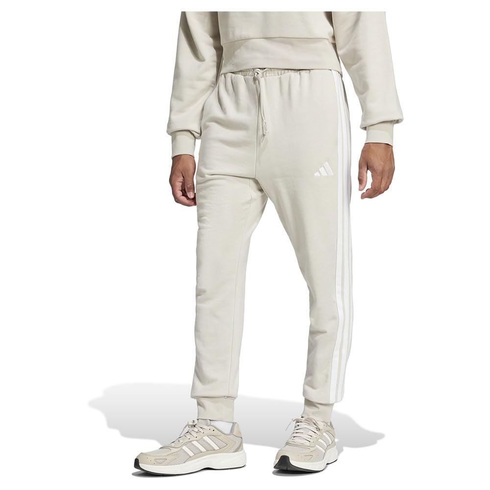 adidas Essential 3 Stripes French Terry Joggers S Beige
