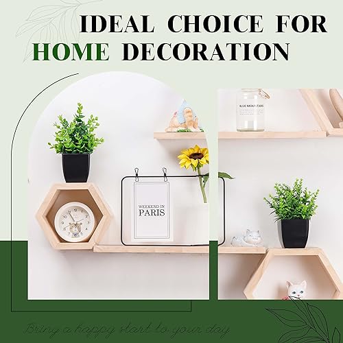 2 Pack Small Fake Plants Black Bathroom Accessories for Home Bedroom Bathroom Kitchen Decor - Image 4