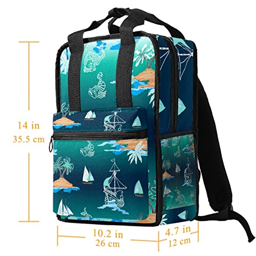 Sac à dos garçon marron clair confortable pour dos fragile - 5
