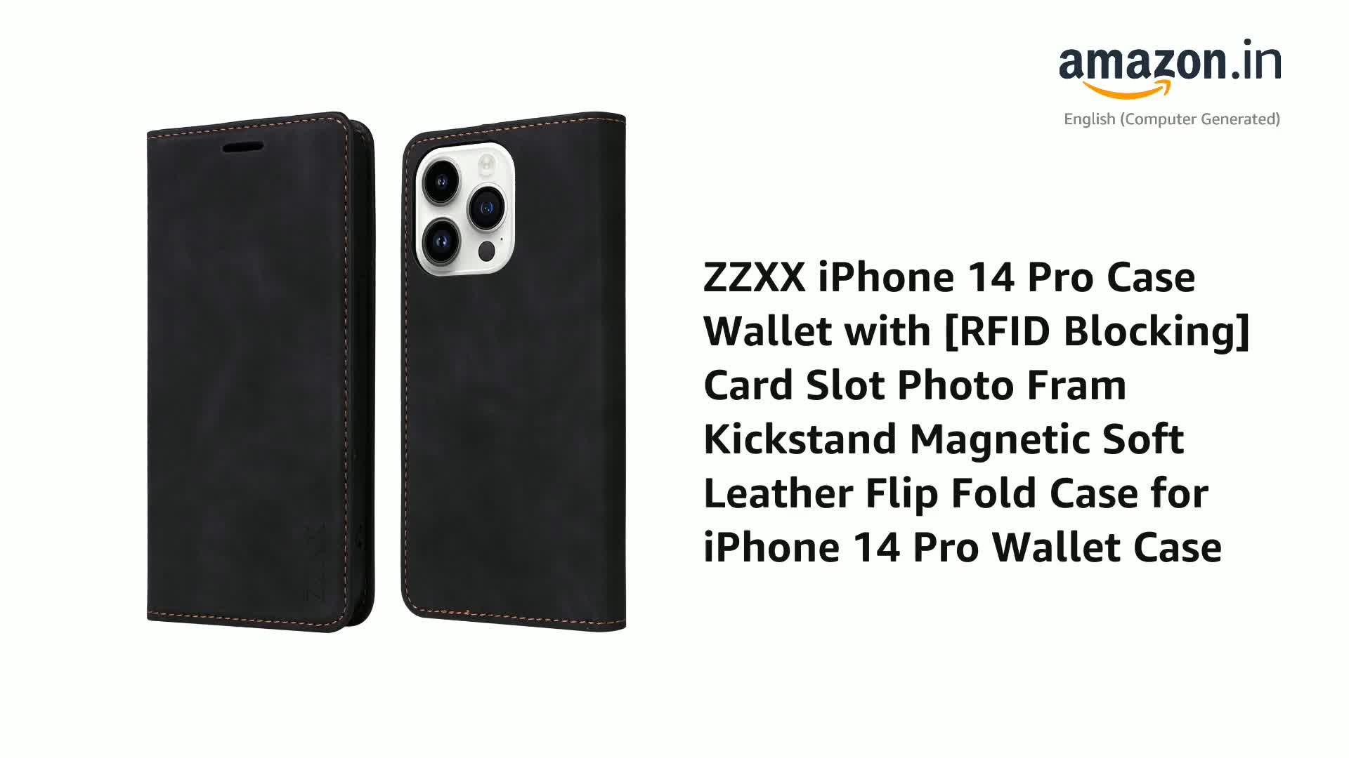 iPhone 14 Pro 256gb + おまけ ZZXX for iPhone 14 Pro Case Wallet with [RFID Blocking] Card Slot