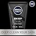NIVEA MEN DEEP Cleansing Beard and Face Wash, Enriched with Natural Charcoal, 3 Pack of 3.3 Fl Oz Tubes