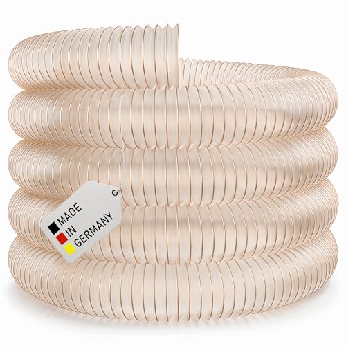 AWM Absaugschlauch Ø 100 mm transparent 0,4 mm Absauganlage Spiralschlauch schwer entflammbar Flexschlauch (2 Meter)