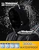MAGCOMSEN Waterproof Jackets Mens Outdoor Thick Ski Jacket Warm Hooded Winter Coat Multi Zip Pocket Black, 3XL #3