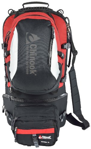Chinook Excursion Internal Frame Travel Pack, Red, 80-Liter