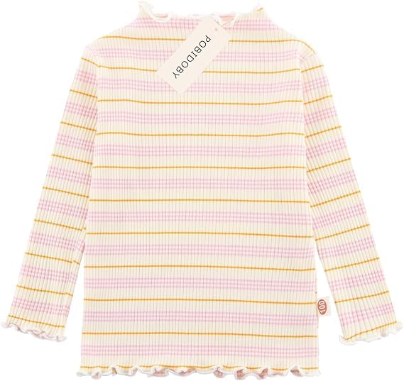 Image of POBIDOBY Rainbow Long Sleeve Shirts for Girls, 1 Pack