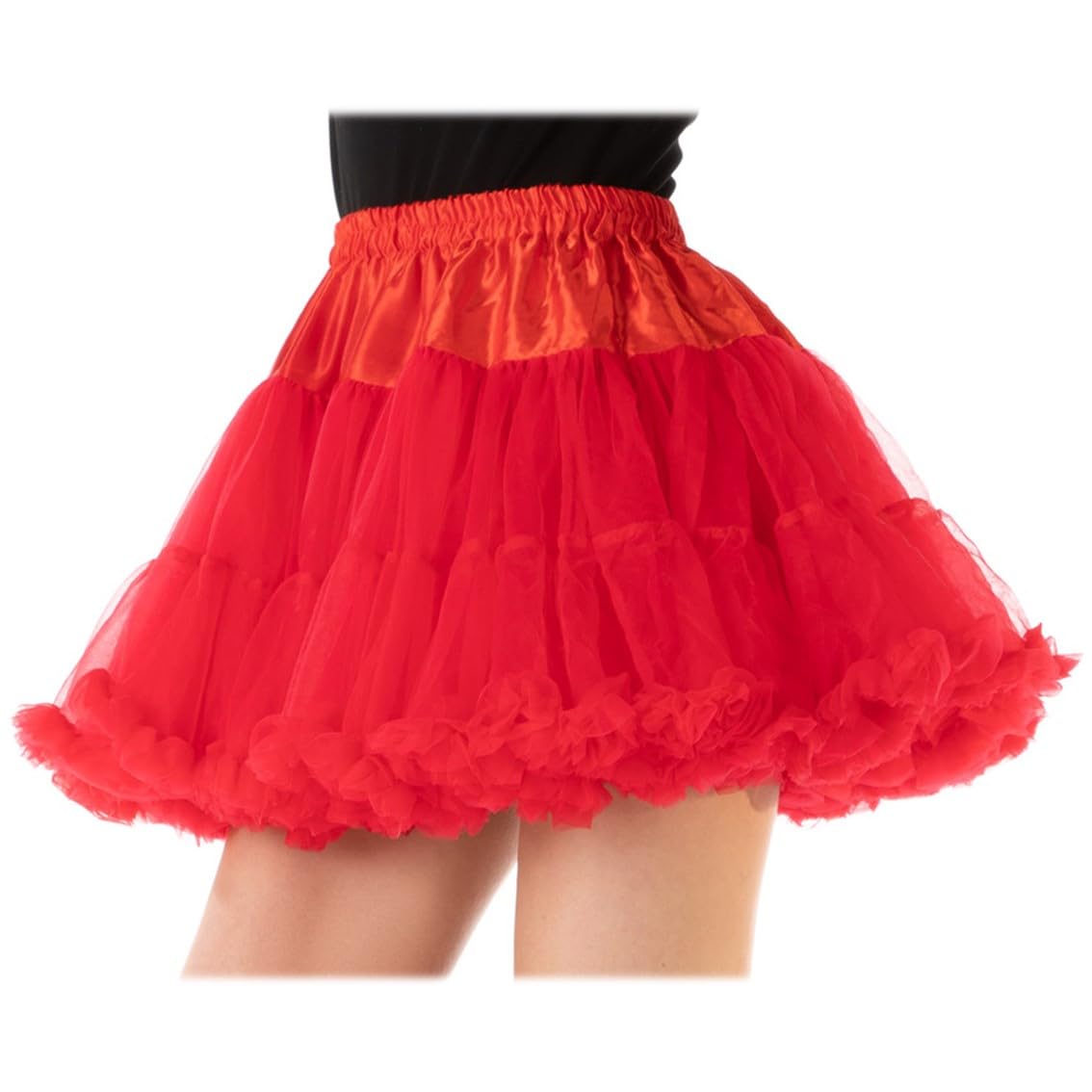 Stylex Adults Luxury Tutu Skirt 9 Colours Choose Your Own 1980s Petticoat Fancy Dress Halloween Costume Accessories Ballet Dance (Red)