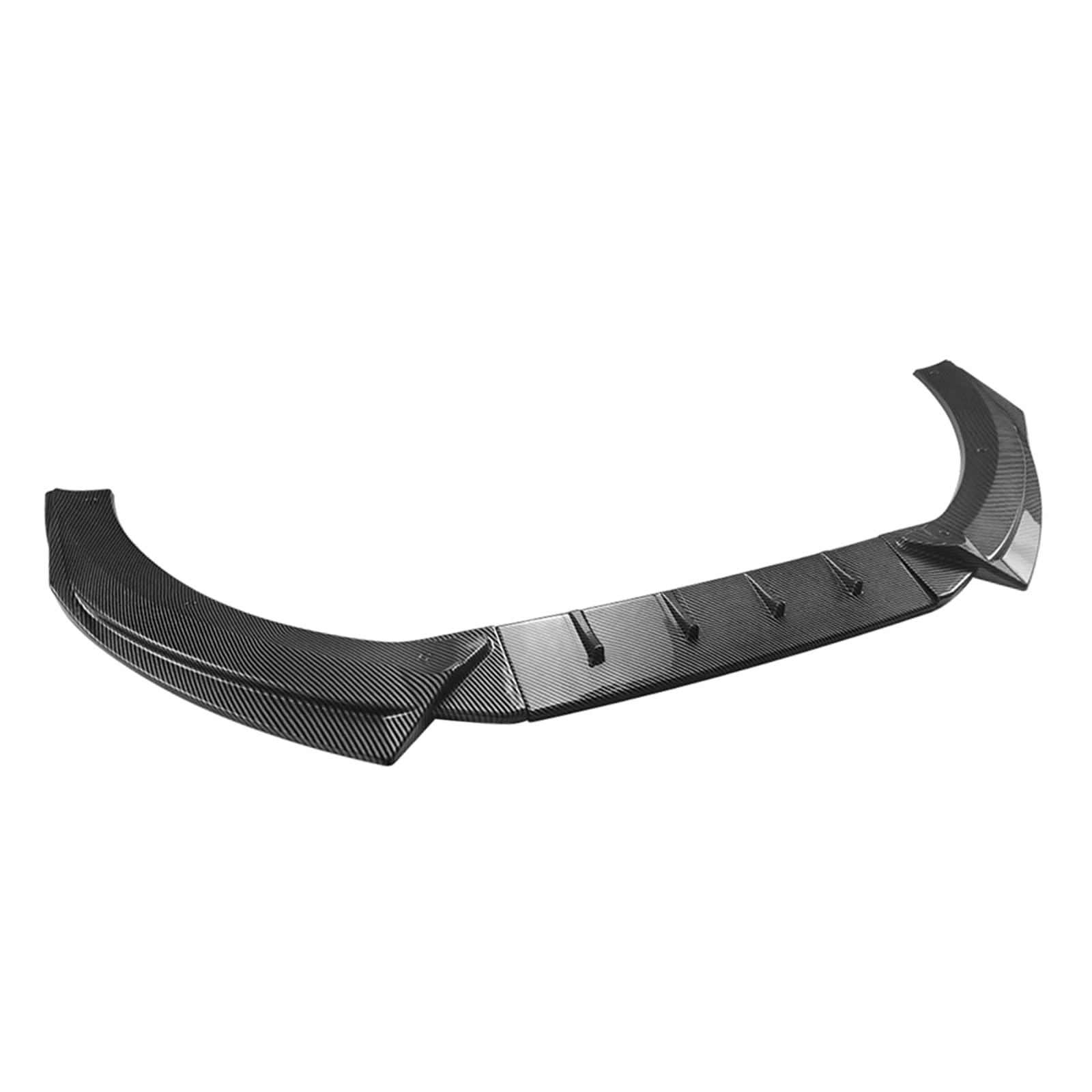 Spoiler per paraurti anteriore dell'auto in fibra di carbonio con splitter per Audi A3 8P 2008-2012, nero opaco/lucido