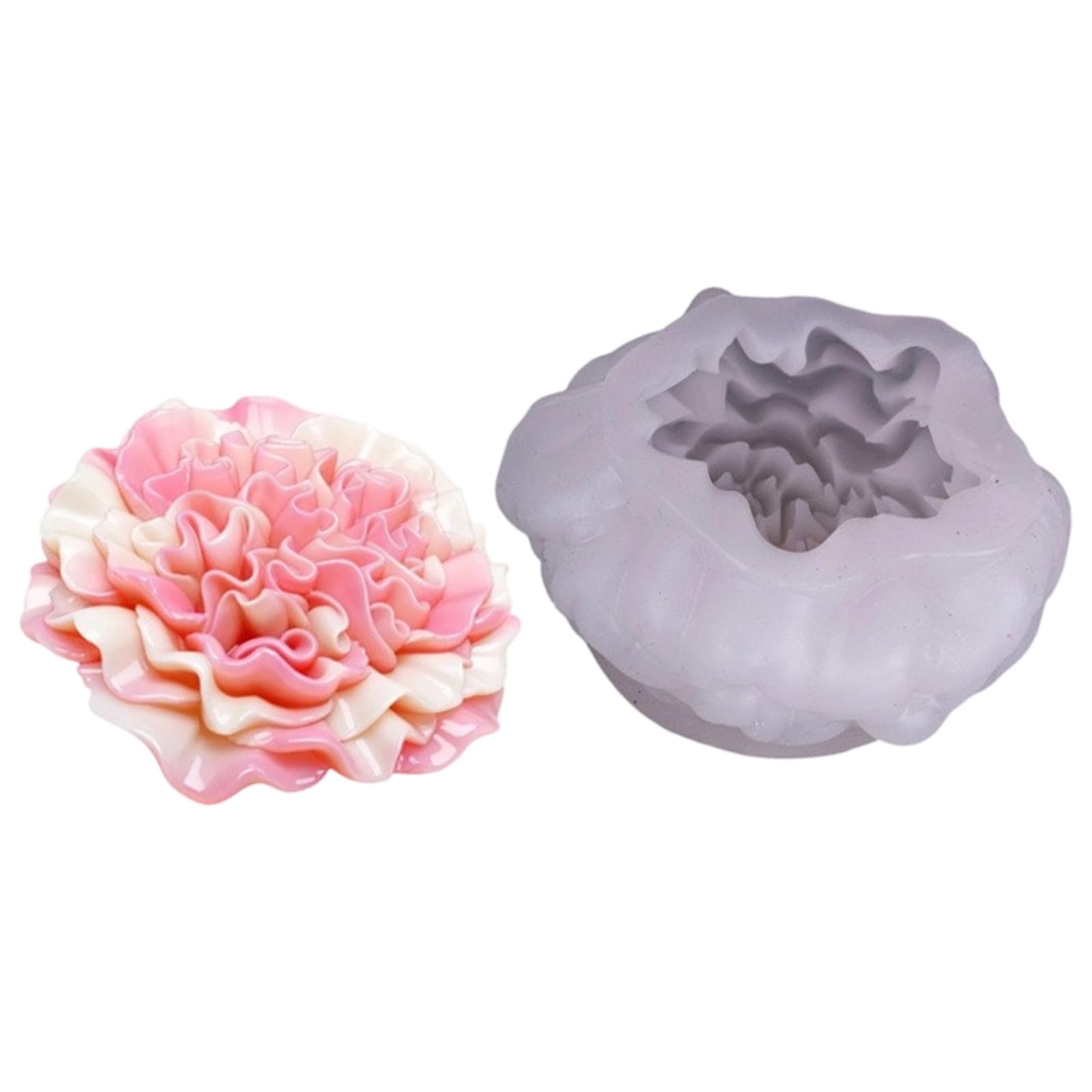 HZBB Artistic Flower Silicone Mold for Making and Soap Food Grade Food Grade Silicone Mold