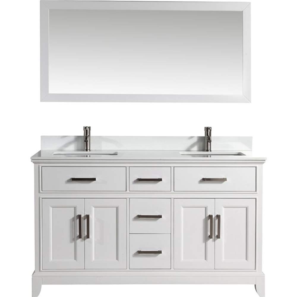 Buy Vanity Art 60 Inches Double Sink Bathroom Vanity Set White Super