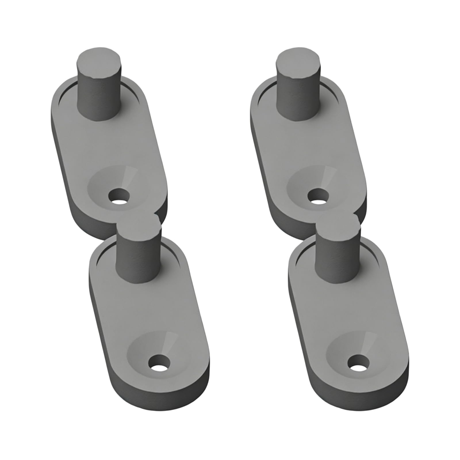 Kaeltsyn Grey Wall Mounted Chargers Bracket Organizer Tool Less Setup, Space Efficient, Suitable For Home Or Professional Use 4 Pack Space Saving Wall Bracket