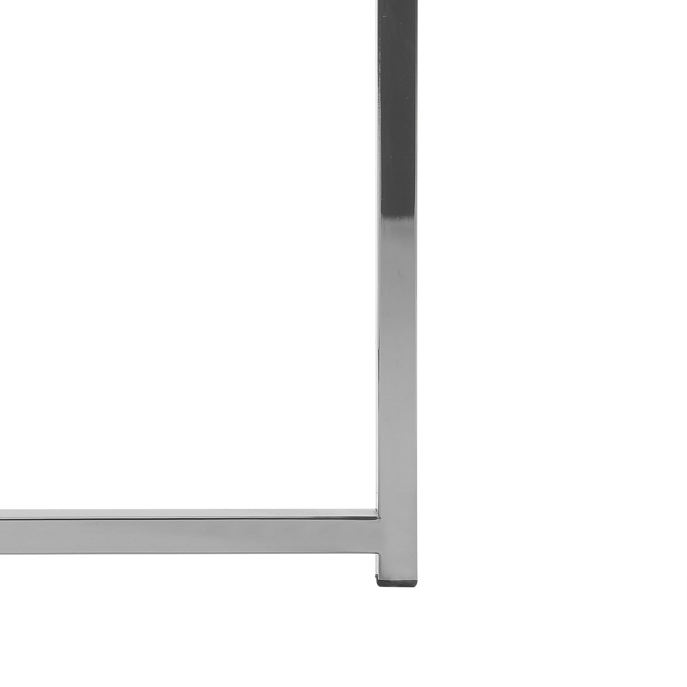Stolik kawowy okrągły 70 cm efekt marmuru metalowa podstawa biały srebrny Quincy