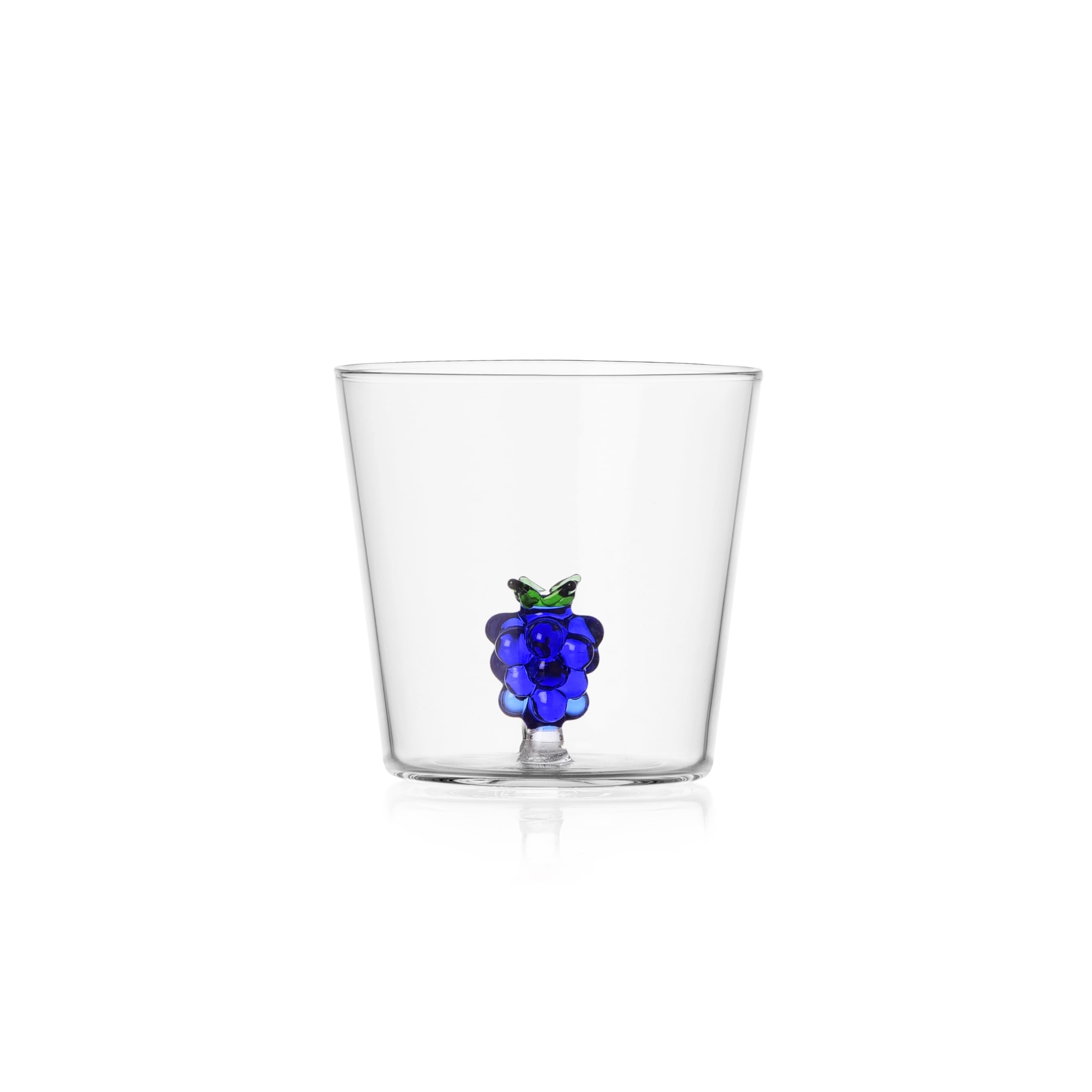 Ichendorf Milano Fruits & Flowers Collection Grape Tumbler, 30 cl, Borosilicate Glass, Handmade