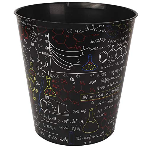 Papierkorb / Behälter - Schule & Universität - Formeln - Chemie Elemente - 10 Liter - wasserdicht - aus Kunststoff - Ø 28 cm - großer Mülleimer / Eimer - Abfa.. - Image 7