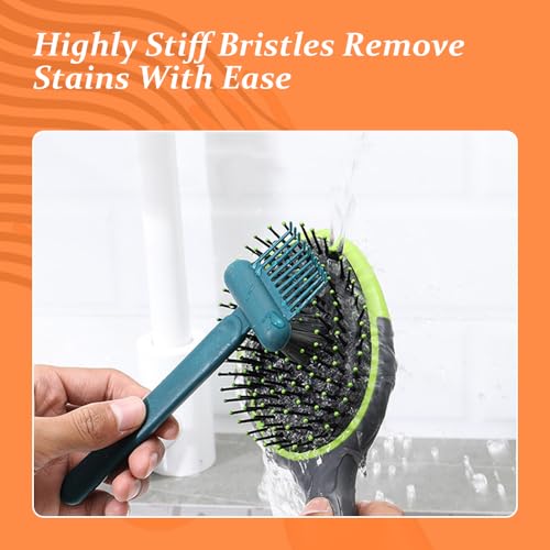 2 In 1 Hair Brush Cleaning Tool, 2025 New Comb Cleaning Brush, Portable Brush Cleaner for Travel, Hairbrush Cleaning Tool for Hair Salons (Gray) - Image 5