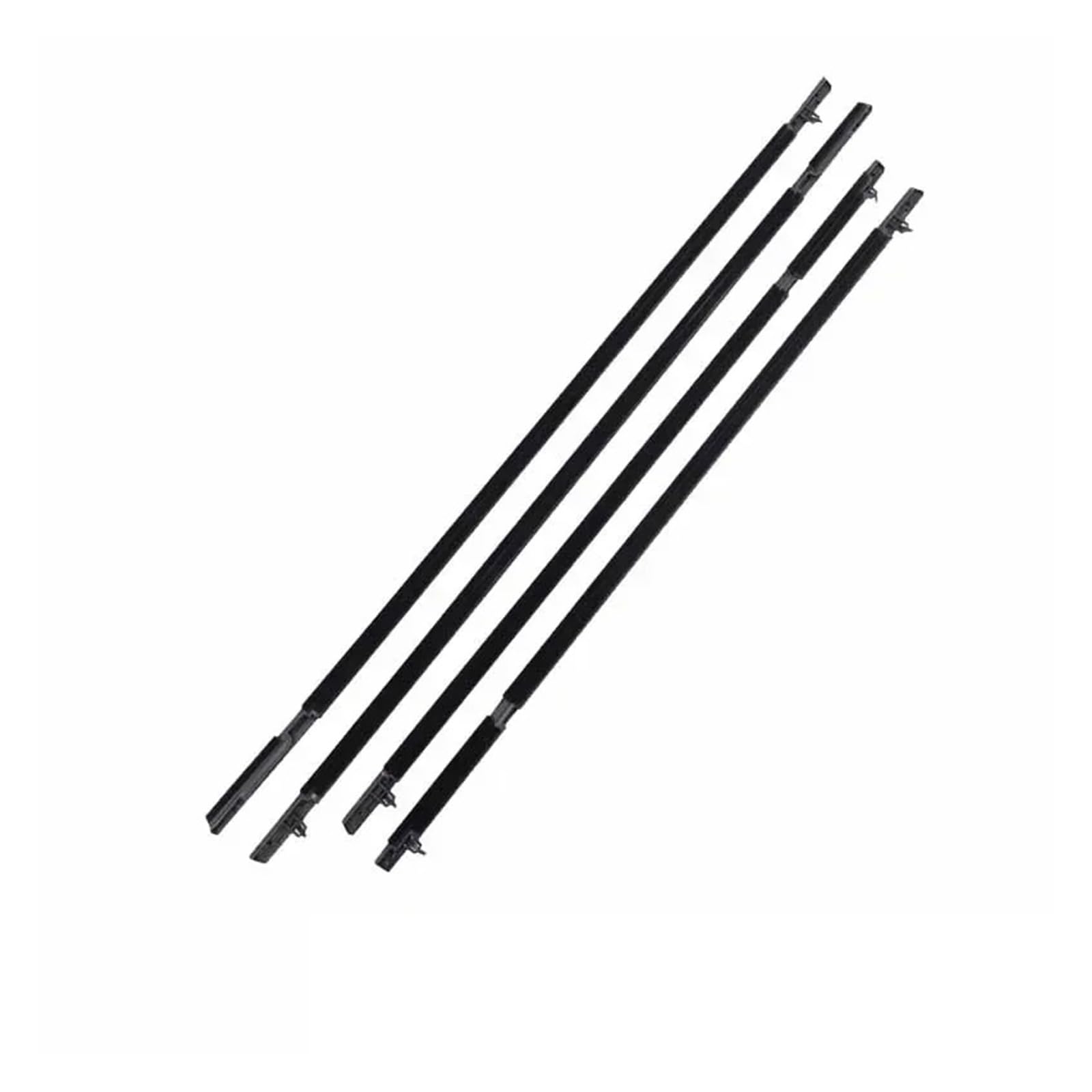 Sifusm Black 4Pcs Rubber Seal Car Window Glass Sealed Strip For Toyota For Land For Cruiser For Prado J120 2003~2009 For Lexus Gx470 Fj120 120 Weatherstrip Strip(Black 4Pcs)