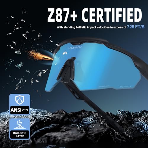 Image of Shooting Glasses Anti Fog with High Definition Lenses, ANSI Z87+ Certified Tactical Safety Glasses for Men Women