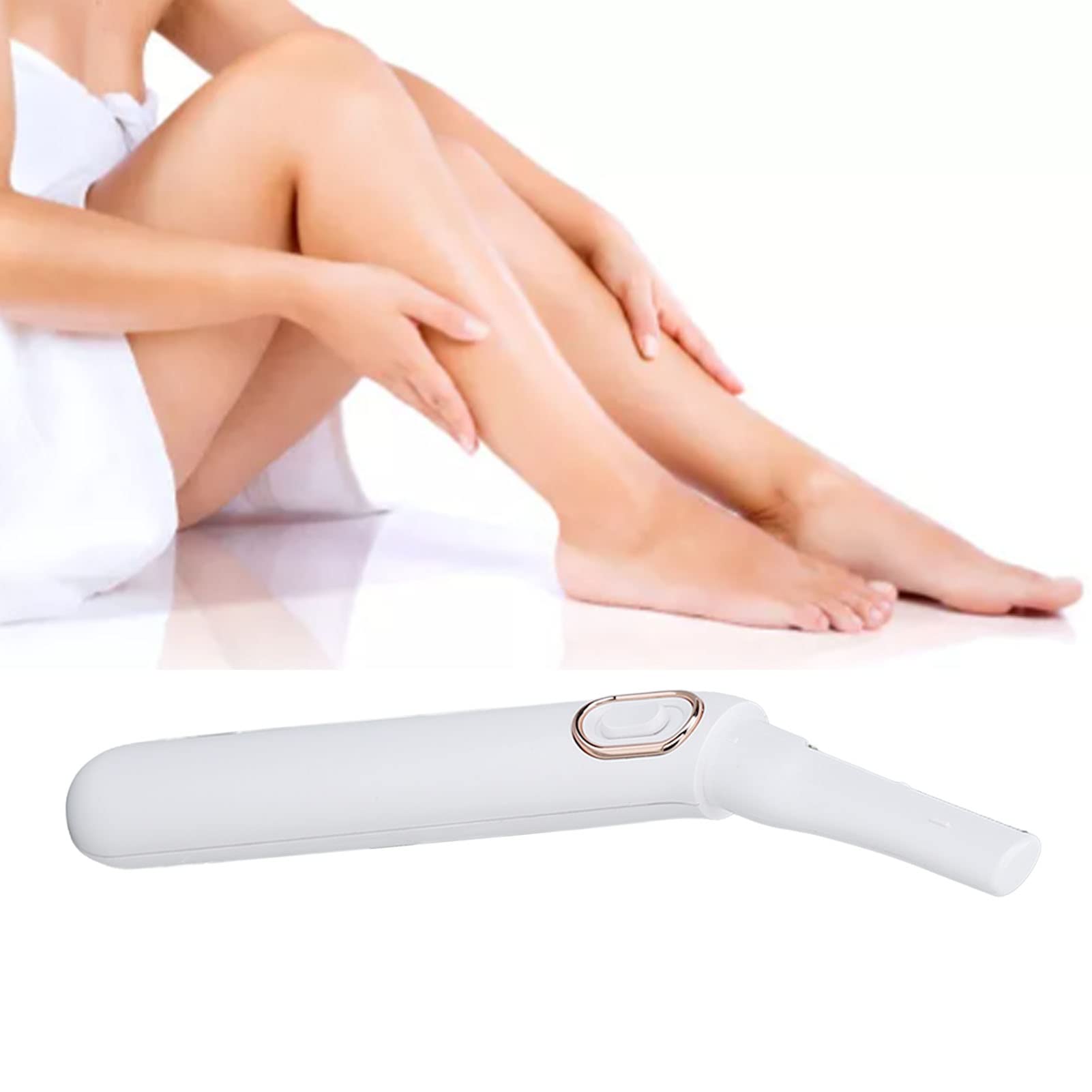 Rifinitore per Bikini Donna, Rasoio Elettrico Portatile per Bikini in ABS, Rifinitore per Pubici Donna, Luce a LED, con Pettine Limitatore per Rifinitura per Uso a Secco