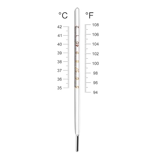 Miniatura 3 de Temperatura oral de vidrio  1 unidad de clínica clínica gratuita para adultos indicador de fiebre de lectura rápida  Barra triangular azul de una