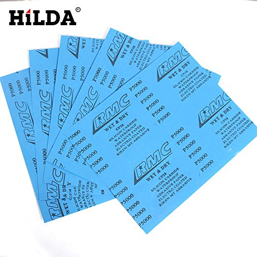 Sandpaper Sand paper 5 Sheets CP-38 Sandpaper 5000 Grit Waterproof Paper Wet/Dry Silicon