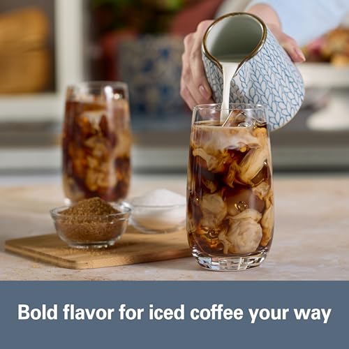 Image of Hamilton Beach 2-Way Drip Coffee Maker & Single Serve Coffee Machine | Hot & Iced Coffee Maker| 12 Cup Glass Carafe| AquaFlow Showerhead | Auto Pause & Pour | Kitchen Makeover Blue |47502J