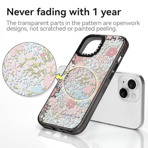 Coque iPhone 13 antichoc évite casse écran motif rose - 4