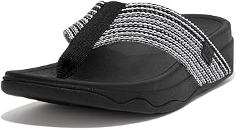 FitFlop Womens Surfa Multi-Tone Webbing Toe-Post Sandals