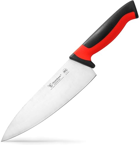 Miniatura 10 de Cuchillo de chef de 10 pulgadas, hoja de acero inoxidable de alto carbono certificada NSF – Mango ergonómico codificado por colores, cuchillo de