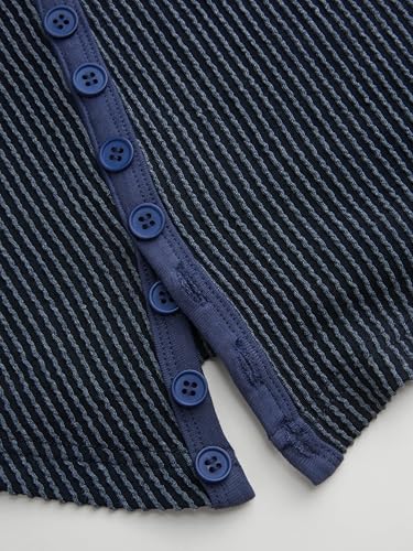 CIDER Womens Ribbed Knit Top Long Sleeve Asymmetrical Neckline Casual Blouse3