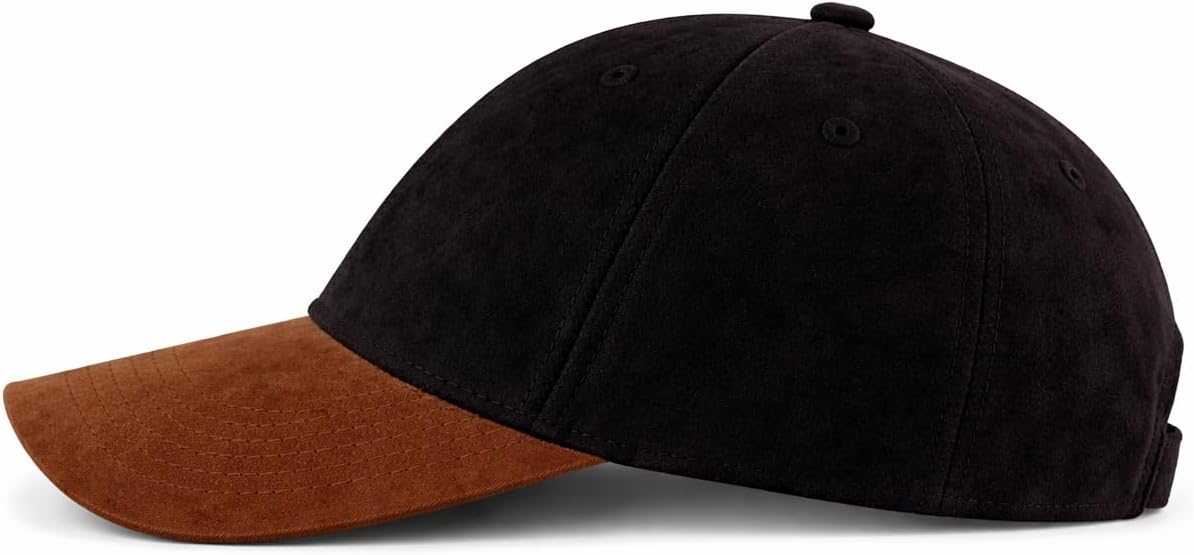 Nephyr Suede Baseball Cap Adjustable Hat for Men Women Dad Hat - Image 4