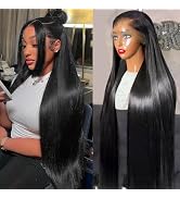 Lemoda 210% Density Virgin 15A 13x6 Lace Front Wigs Human Hair Straight Wigs Human Hair for Black...