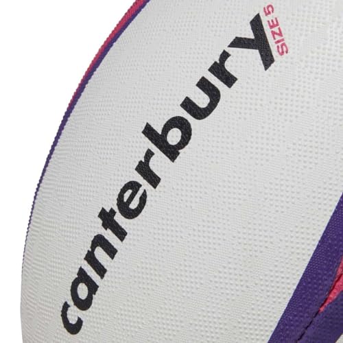 Canterbury Mentre Rugby Ball- White/Purple -DS