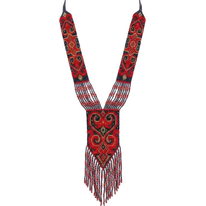Collier Gerdan ukrainien LKBEADS en perles, bijou ethnique fait main