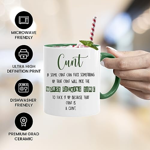 Rude Mug, Green - Image 3