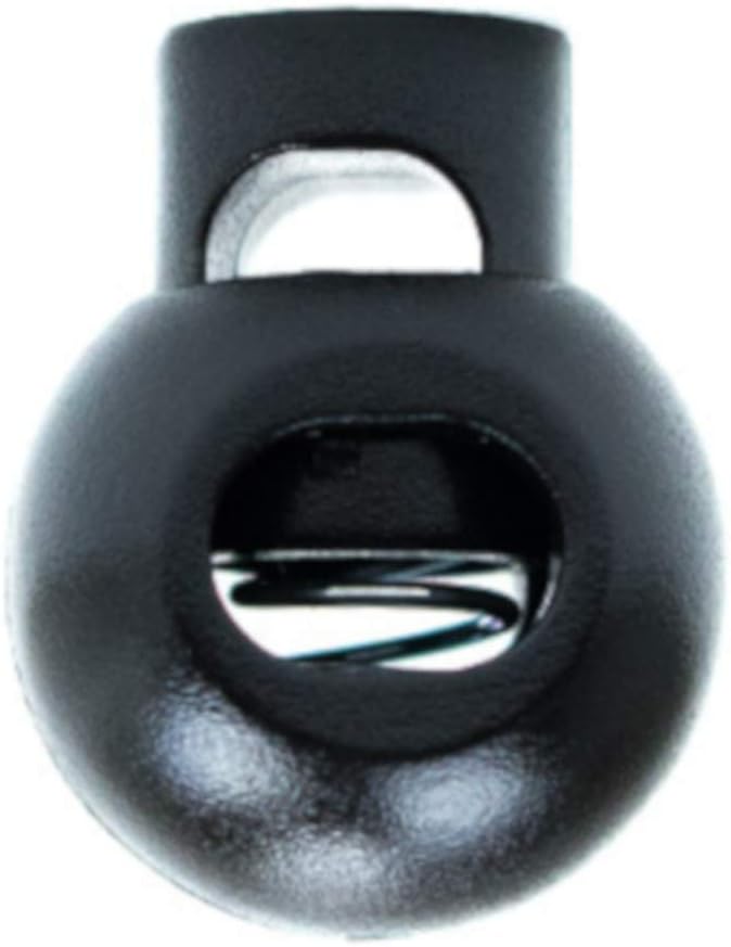 West Coast Paracord Plastic Single Round Ball Cord Lock - Drawstring Paracord Toggle Stopper - Multiple Colors and Pack Sizes