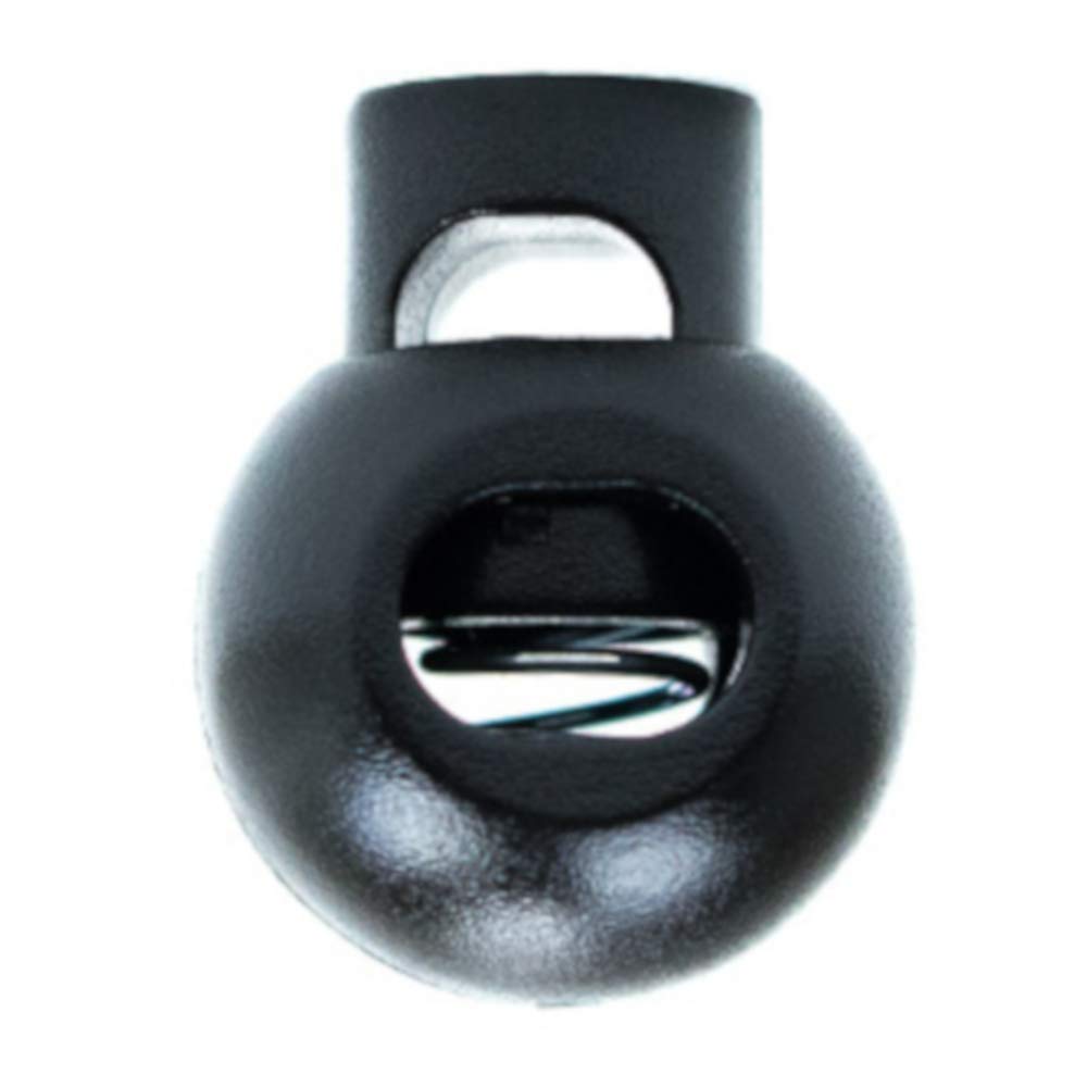 West Coast Paracord Plastic Single Round Ball Cord Lock - Drawstring Paracord Toggle Stopper - Multiple Colors and Pack Sizes