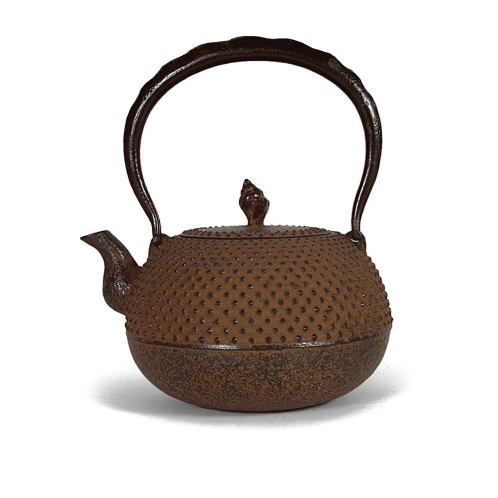 Amazon | 南部鉄器 南部鉄瓶 『丸形 貝 錆色』 1.1L | ノーブランド品
