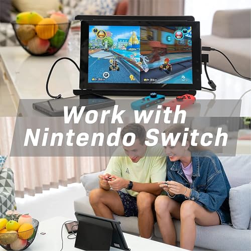 Image of Trio Portable 12.5 inch Full HD IPS Display for Laptops, Dual-Side Sliding, USB A /Type-C Plug and Play (1 x 12.5 Monitor)