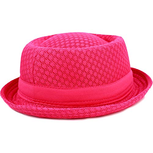 Image of The Hat Depot Unisex Light Weight Classic Soft Cool Mesh Pork Pie hat